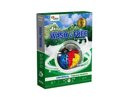 Пральний порошок WASH & FREE 400 г ручне/автомат Універсальний "Гірська свіжість"