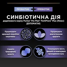 Пробіотик для дорослих собак та цуценят Purina Pro Plan FortiFlora Plus Probiotic для підтримання нормальної міклофлори кишечника 30 шт x 2 г - мініатюра 7