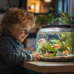 Декорація весела жаба Kruger Meier Froggy Bubble 11x8x5 см (1185) - мініатюра 6