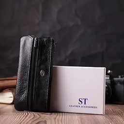 Універсальна ключниця із натуральної шкіри ST Leather 22511 чорна - мініатюра 10