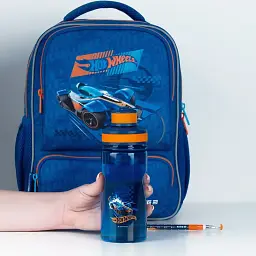 Пляшечка для води Kite Hot Wheels HW24-397, 500 мл синя (HW24-397) - мініатюра 8