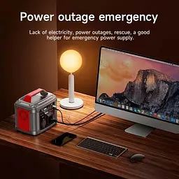 Портативна зарядна станція Hoco DB28 80000mAh (300W) Серо-червона - мініатюра 4