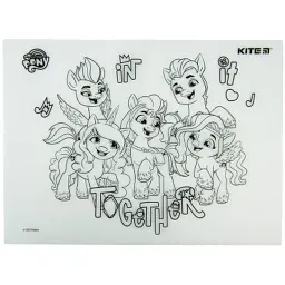 Підкладка настільна Kite силіконова розмальовка My Little Pony, 30х40см (LP22-424) - мініатюра 4