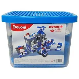 Конструктор Поліція Doloni 013888/02 в пластиковому боксі 231 деталь