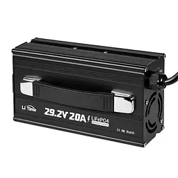 Зарядний пристрій для акумуляторних батарей LiFePO4 29.2V/20A LiTime L24V20A-BCHA-X (44-00539) - мініатюра 2