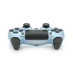 Геймпад джойстик DoubleShock Wireless PS4 Double Motor Vibration DUALSHOCK 4 Silver-Blue - мініатюра 2