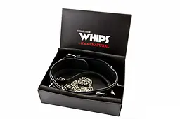 Нашийник з повідцем Whips Collections (чорний) - мініатюра 4