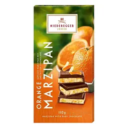 Шоколад марципановий Niederegger Orange Chocolate Marzipan Bar зі смаком апельсину 110 г