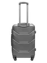 Валіза середня M ABS-пластик Milano bag 147M 66×46×29см 80л Срібна - мініатюра 3