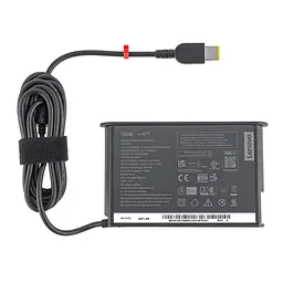 Блок живлення для ноутбука Lenovo 20V, 6.75A, 135W, USB+pin (Square 5 Pin DC Plug), 3 pin, black, SLIM OVALE - мініатюра 3