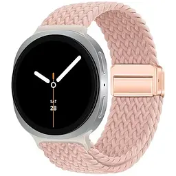 Ремінець для Samsung Watch 8/8 Classic (20x113 mm), Braided Solo Loop, рожевий, нейлоновий, текстильний, плетений, еластичний змінний браслет для смарт-годин, ArmorStandart (ARM87356)