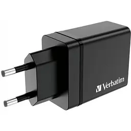 Зарядний пристрій Verbatim USB 30 Вт PD 3.0 4 порти чорний (49700) - мініатюра 2