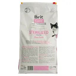 Сухий корм для стерилізованих котів з чутливим травленням Brit Care Cat GF Sterilized Sensitive зі свіжим кроликом 7 кг - мініатюра 4