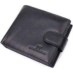 Гаманець для чоловіків зручного розміру із натуральної шкіри ST Leather 22461 чорний - мініатюра 5