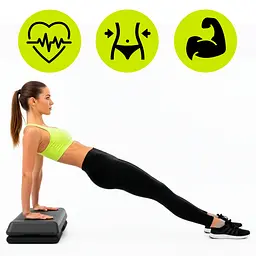 Степ-платформа 3-ступінчаста Actiget Pro 108 х 28.5 х 10-19.5 см ACT0121 Black/Grey - мініатюра 3