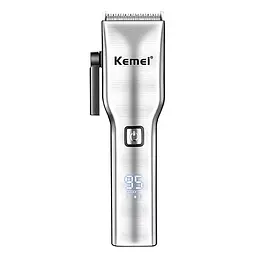 Машинка для стрижки волосся Kemei Km-6050 (Срібляста)