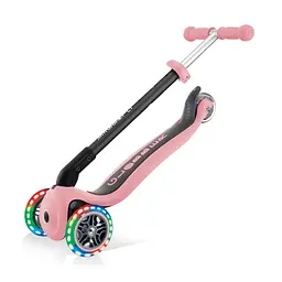 Самокат Globber Go up foldable plus lights, пастельно-рожевий (743-210) - мініатюра 13