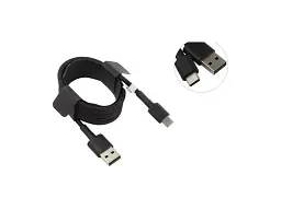 Кабель Xiaomi USB Type-A-Type-C 1м Black (SJX10ZM) - мініатюра 2