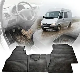 Автомобільні гумові килимки в салон для Mercedes Sprinter 1996-2006 РТІ - мініатюра 3