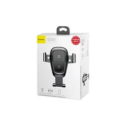 Універсальний автотримач Baseus Metal Gravity with technology Qi 10W (WXYL-B0A) - мініатюра 7
