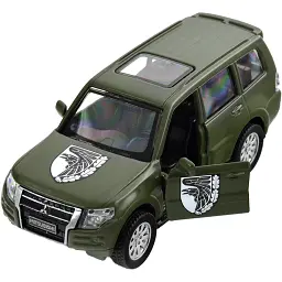 Машинка TechnoDrive серії Шеврони Героїв MITSUBISHI PAJERO 4WD TURBO "93 ОМБр" - мініатюра 9