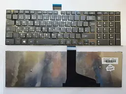 Клавіатура для ноутбуків Toshiba Satellite C50D, C55D чорна з чорною глянцевою рамкою RU/US