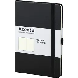 Книга записна Axent Partner 125х195 мм без лініюванням 96 аркушів Чорна (8307-01-A) - миниатюра 2
