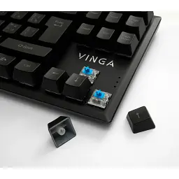 Клавіатура Vinga KBGM-110 87 key LED Blue Switch USB Black (KBGM-110 Black) - мініатюра 7