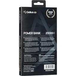 Додаткова батарея Gelius Pro Edge (V2PD) GP-PB20-007 20000mAh 2.1 A Grey - мініатюра 4