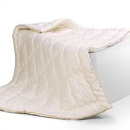 Ковдра вовняна MirSon Gold Silk Hand Made №167, літня, 200x220 см, біла - мініатюра 5