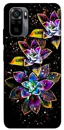 Чохол Demsky Flowers on black для Xiaomi Redmi Note 10 / Note 10s
