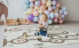 Дитячий двосторонній складаний килимок Poppet Прогулянка і Дорожні подорожі, 150х180 см (PP006-150) - мініатюра 9