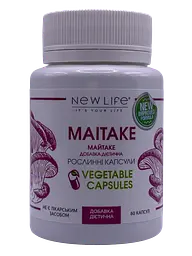 Екстракт New Life майтаке сухий гриба Maitake 60 рослинних капсул
