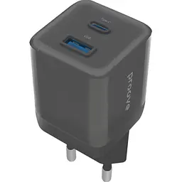 Мережевий зарядний пристрій Proove Pure GaN Plus 30W USB-C/USB-A Black (WCPU30111201) [130264]