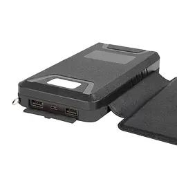 Універсальна зарядна батарея PowerBank iBattery YD-820S 26800mAh із сонячними панелями та ліхтариком (Чорний) - мініатюра 5