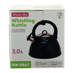Чайник із свистком Kamille KM-0867 3.0 л - мініатюра 9