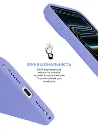 Силиконовый чехол с MagSafe для Apple iPhone 17 Pro, ICON2 MagCase, фиолетовый, противоударный, панель с мягкой подкладкой, защита всего корпуса, поддержка беспроводной зарядки, совместим с защитными стеклами и пленками, ArmorStandart (ARM87083) - мініатюра 4