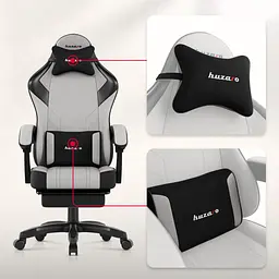 Комп'ютерне крісло Huzaro Force 3.7 Grey тканина - мініатюра 5
