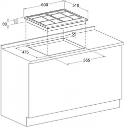 Газова варильна поверхня Whirlpool GMT 6422 AN (6676781) - мініатюра 4