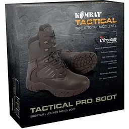 Черевики Kombat UK Tactical Pro Boots All Leather 45 Коричневий (1000-kb-tpb-brw-45) - мініатюра 4