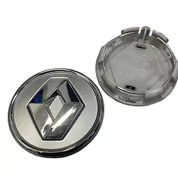 Ковпак колеса Renault фон срібло логотип срібло 57 мм пластик 1 шт OEM 8200043899 (ковпачок)