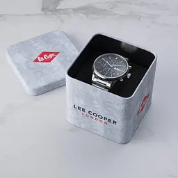 Чоловічий водостійкий наручний годинник Lee Cooper Plane (Сріблястий) - мініатюра 5