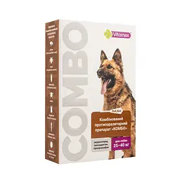 Краплі для собак Vitomax Combo проти паразитів 25-40 кг 12 мл (3 шт. х 4 мл) - мініатюра 3