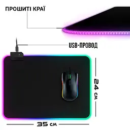 Ігрова поверхня з RGB підсвіткою FeelTouch Black - мініатюра 2
