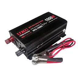 Автомобільний інвертор-перетворювач напруги 12 V-220 V з чистою синусоїдою для котла, насоса та холодильника 1000 W UKC NFA 1000D 12 V-220 V 1000 Вт - мініатюра 3