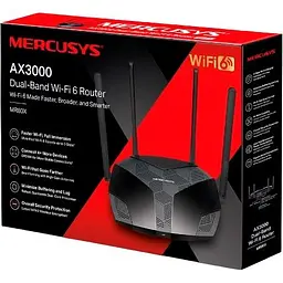 Бездротовий маршрутизатор (роутер) Mercusys MR80X [94321] - мініатюра 4