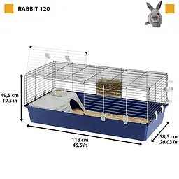 Клітка Ferplast Rabbit 120 для кроликів та морських свинок - мініатюра 3