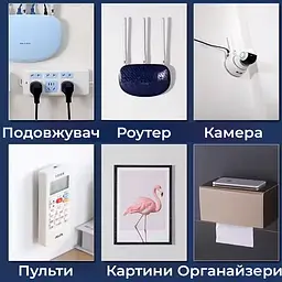 Універсальне клейке кріплення, 1 пара - мініатюра 2