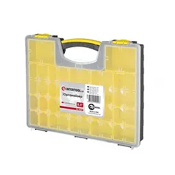 Органайзер коробка з ручкою пластикова 16.5" 420x335x62 мм INTERTOOL BX-4009 - мініатюра 2
