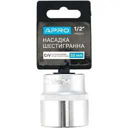 Головка торцева шестигранна APRO 32 мм x 1/2"